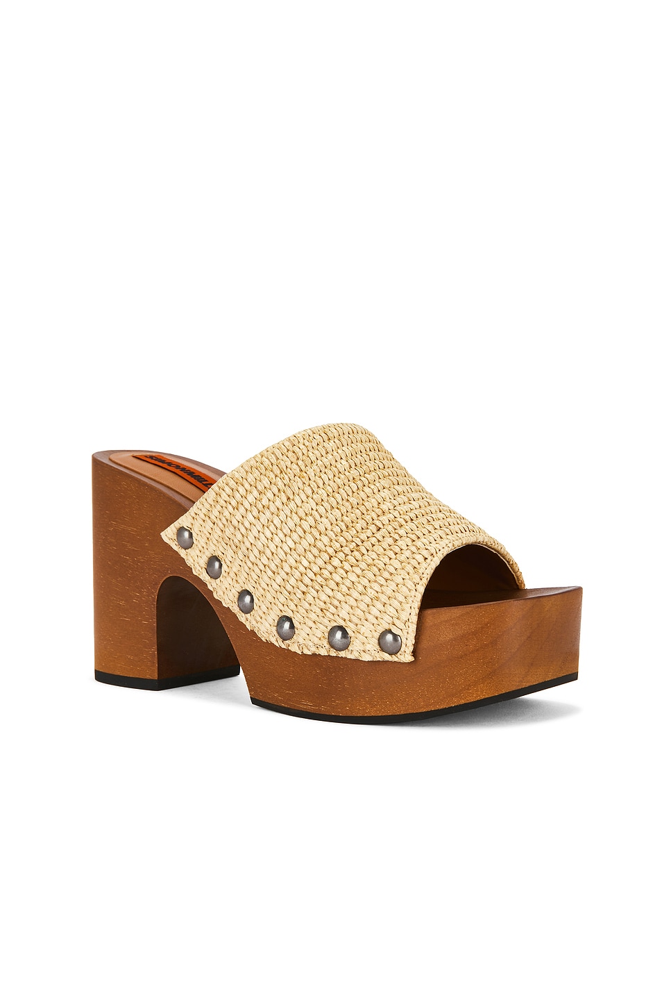SIMONMILLER Sol Wood Sandal in Natural | REVOLVE