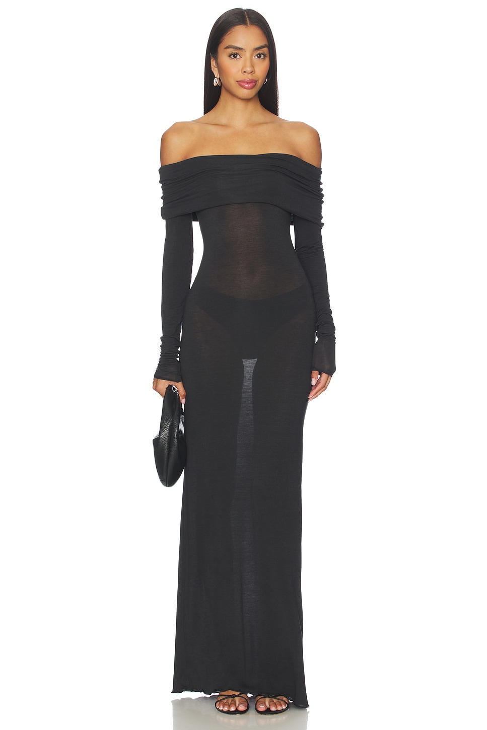 ribbed stretch knit polo dress Kris Colorblock Polo Rib-Knit Maxi Dress in Natural Large main image 1