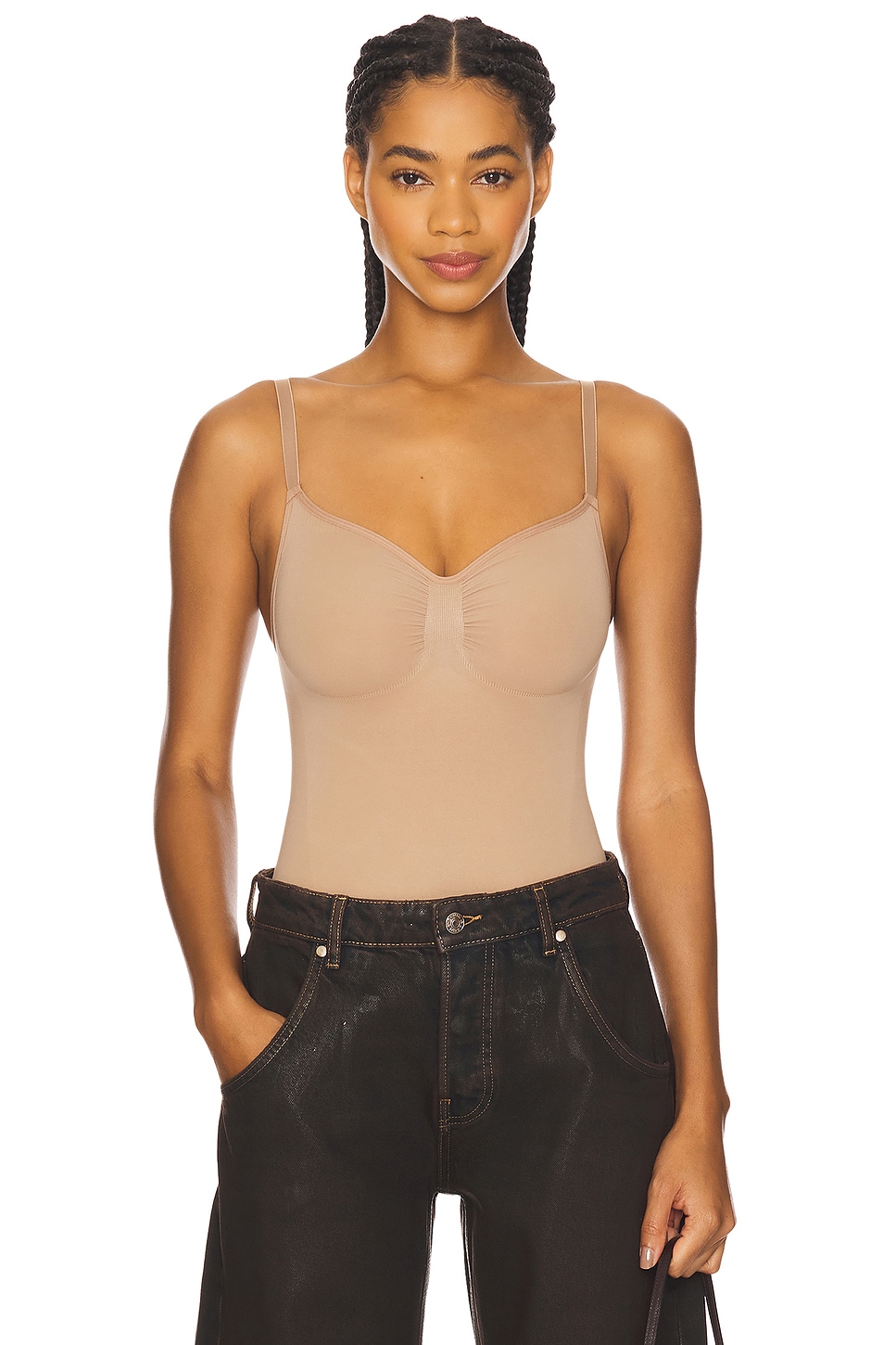 SKIMS SEAMLESS SCULPT BODYSUIT BRIEF ボディスーツ - Sienna | REVOLVE
