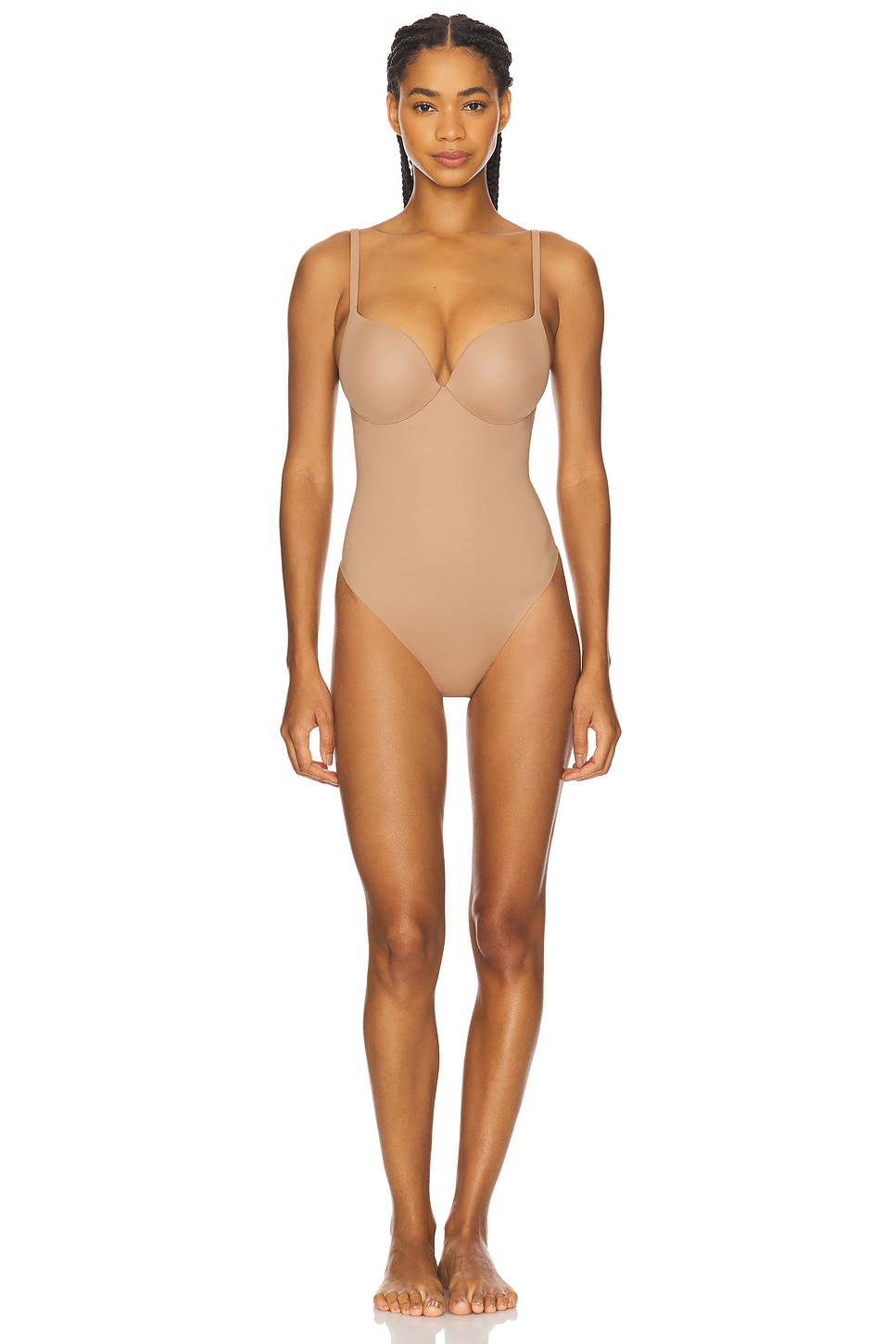 SKIMS Push-up Thong Bodysuit in Sienna | REVOLVE
