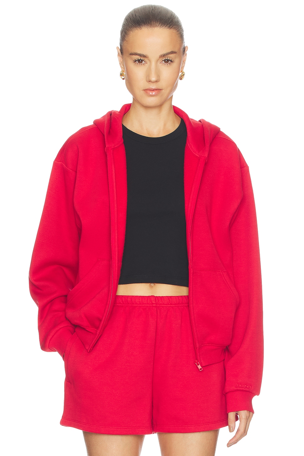 Cotton Fleece Classic Zip Up Hoodie