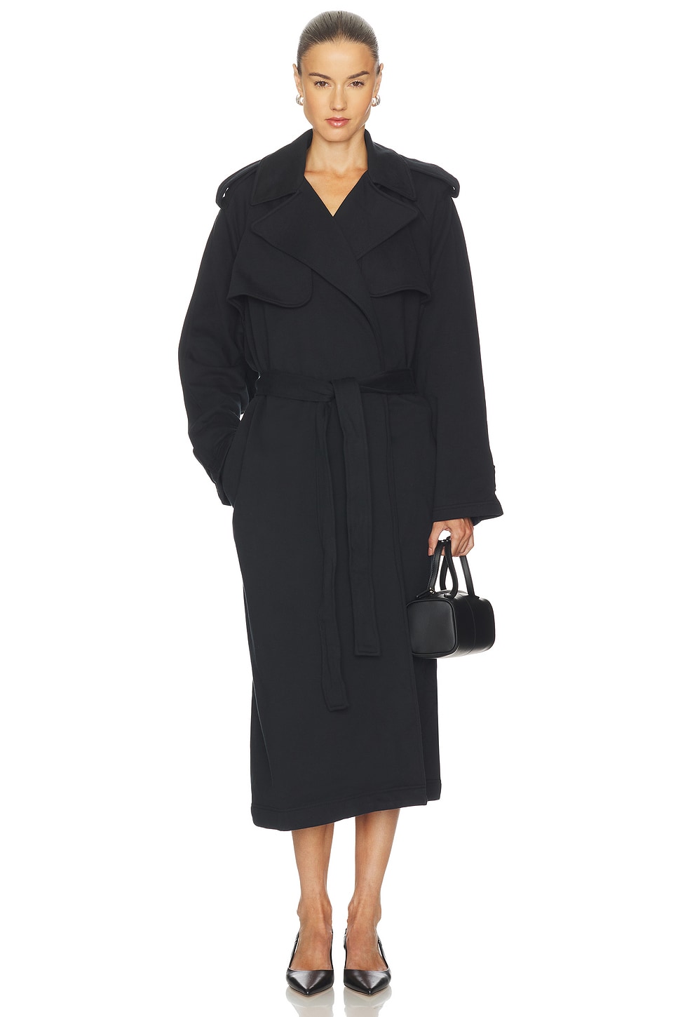 Skims Boyfriend Fleece Trench Coat