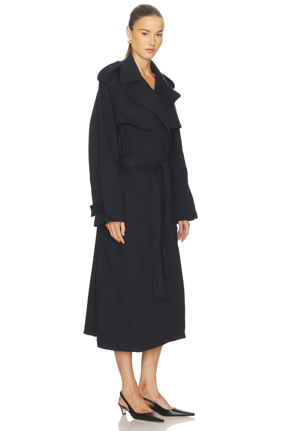 Skims Boyfriend Fleece Trench Coat