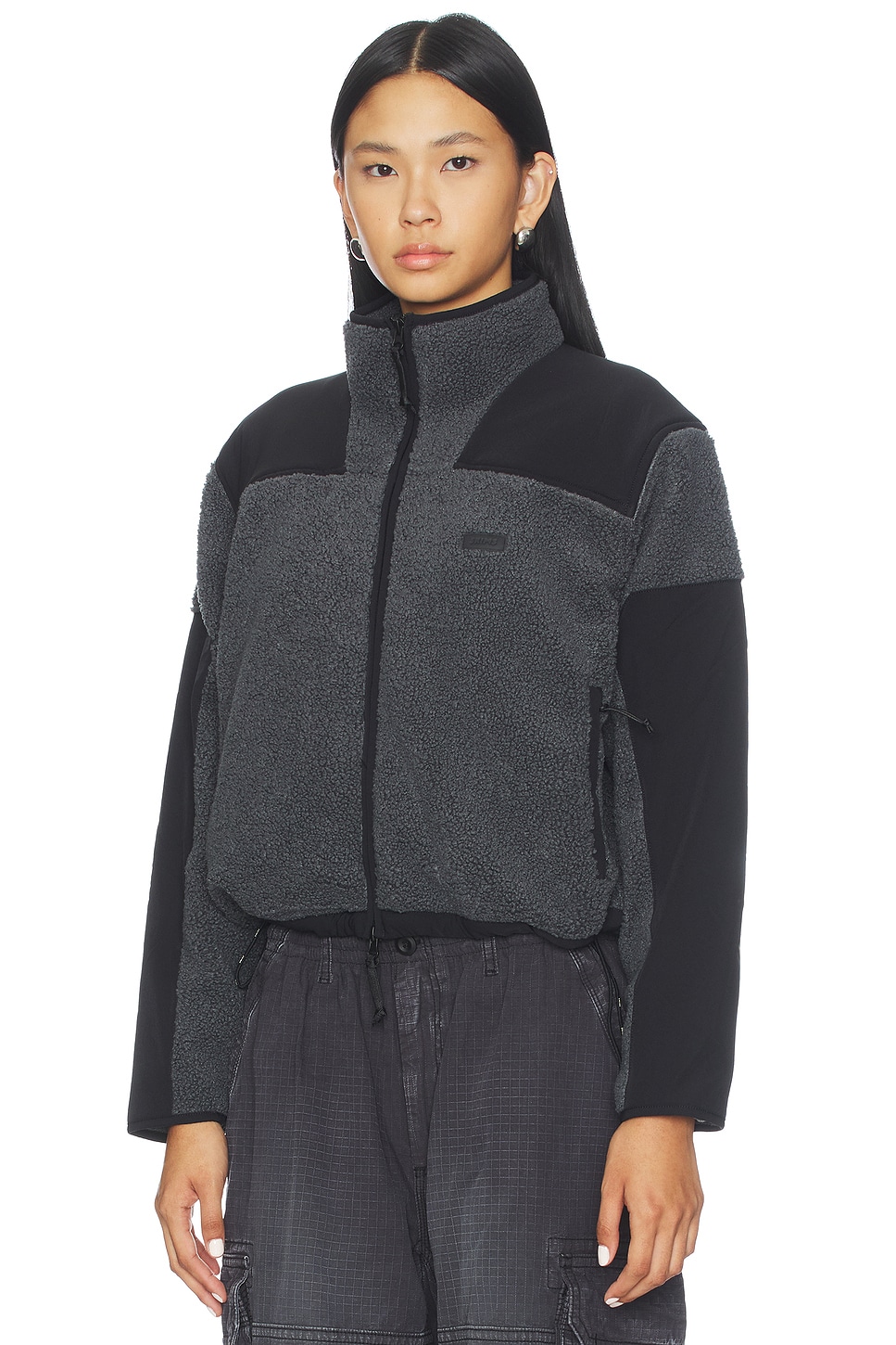Skims Teddy Boxy Zip Up Jacket thumbnail