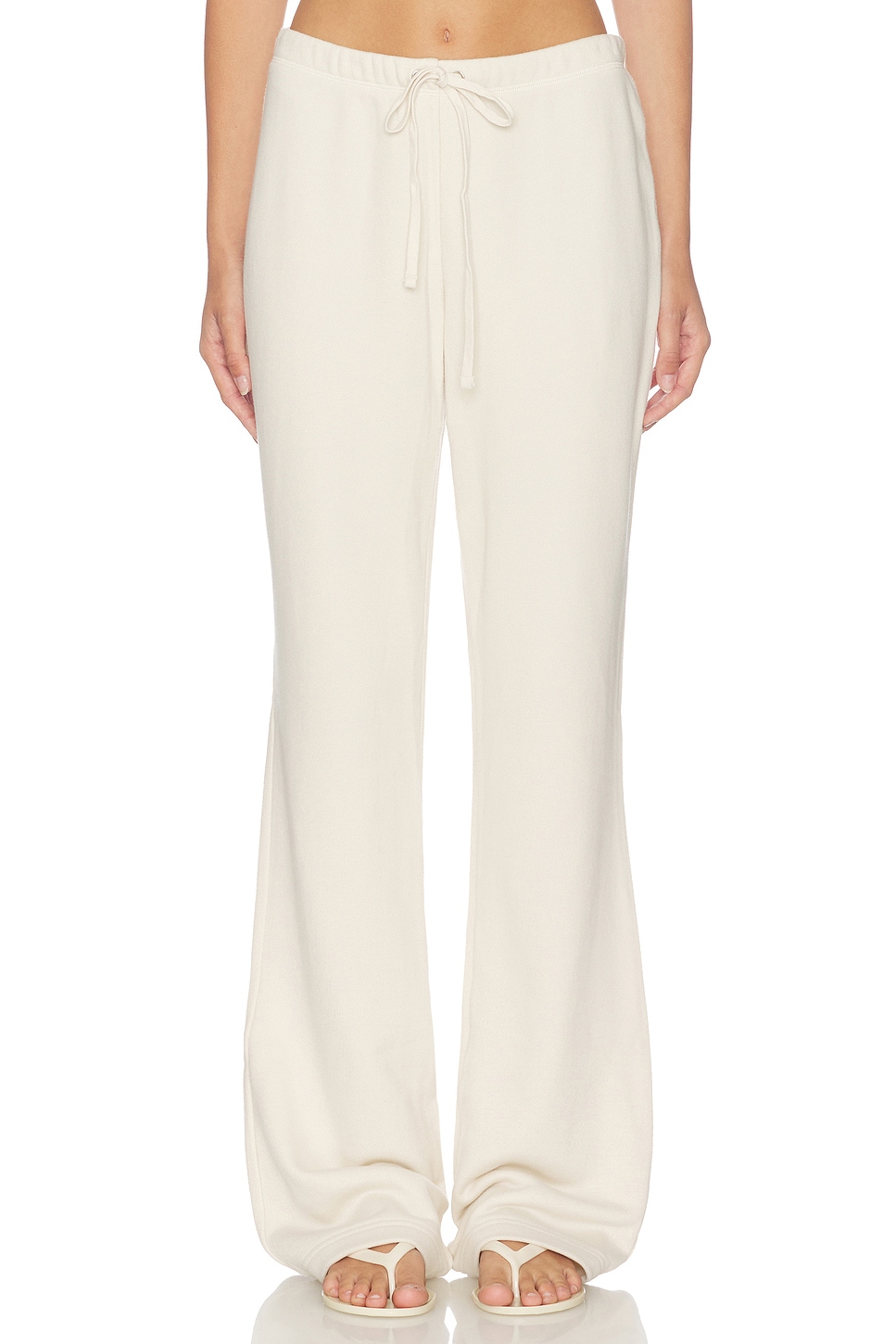 Drapey French Terry Straight Leg Pant