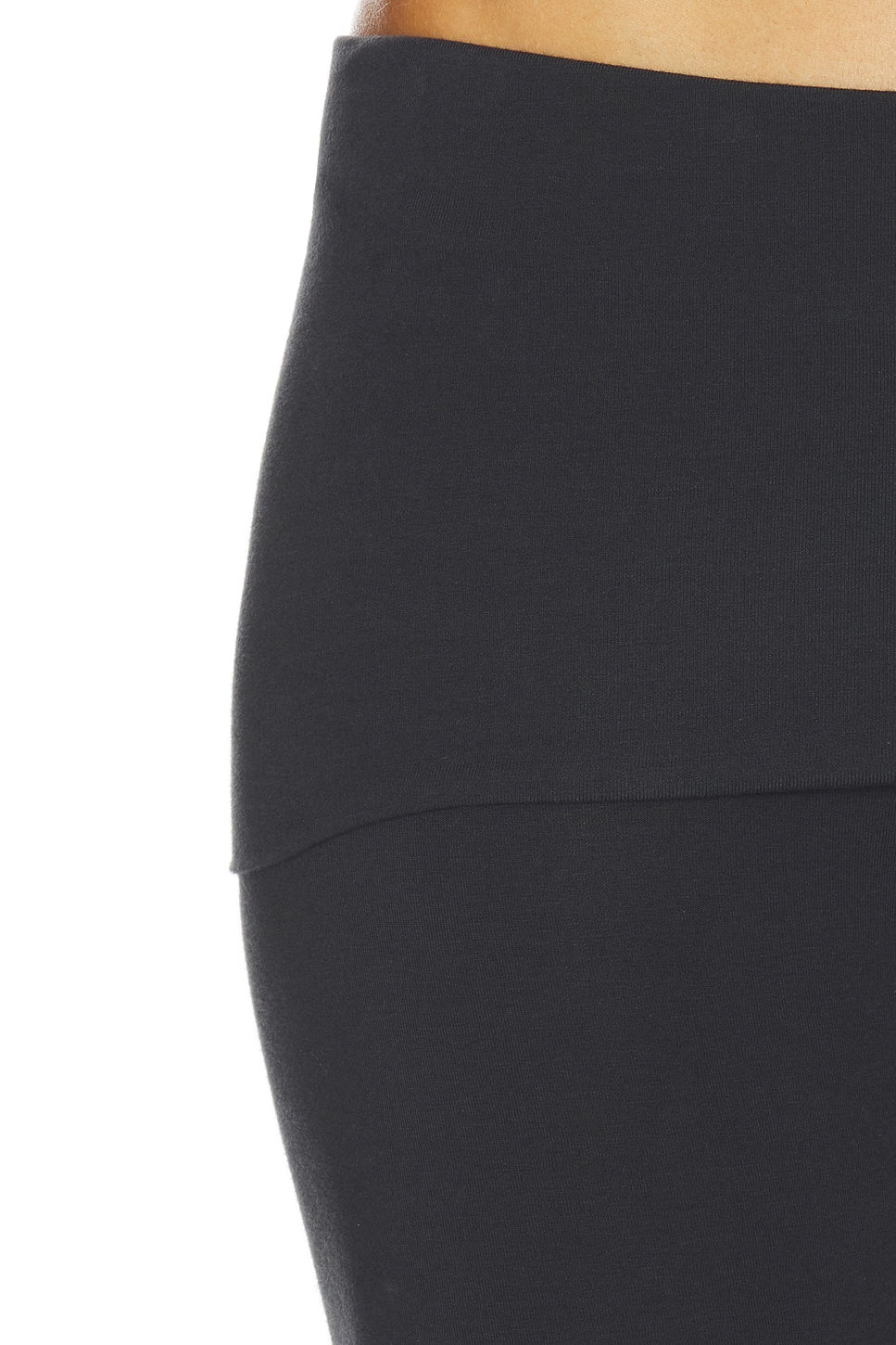 Cotton Jersey Foldover Capri