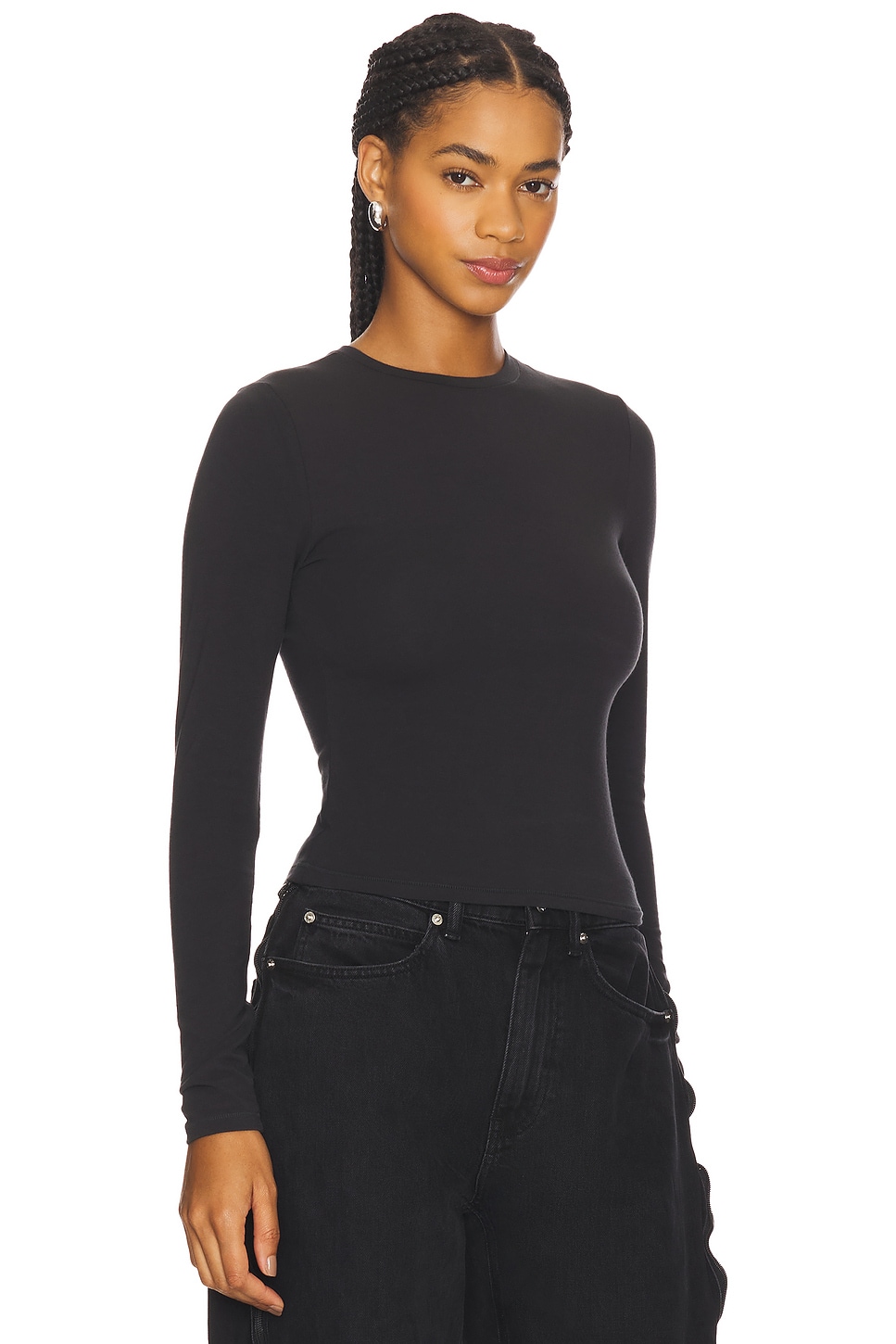 Cotton Jersey Long Sleeve T-Shirt