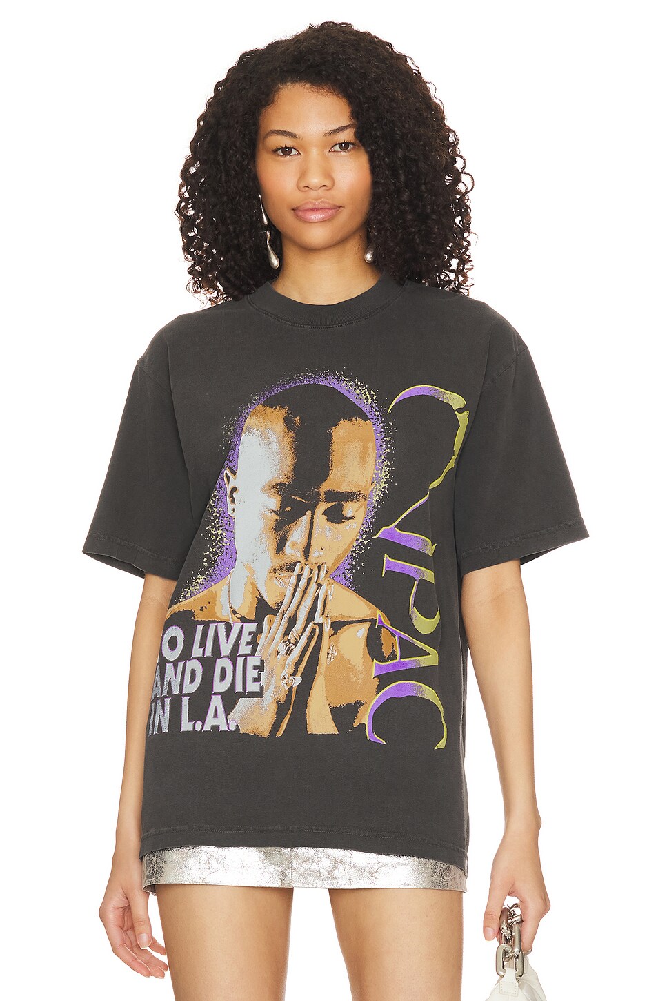 SIXTHREESEVEN 2pac To Live and Die in LA T-shirt