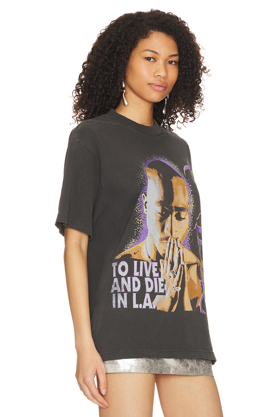 SIXTHREESEVEN 2pac To Live and Die in LA T-shirt