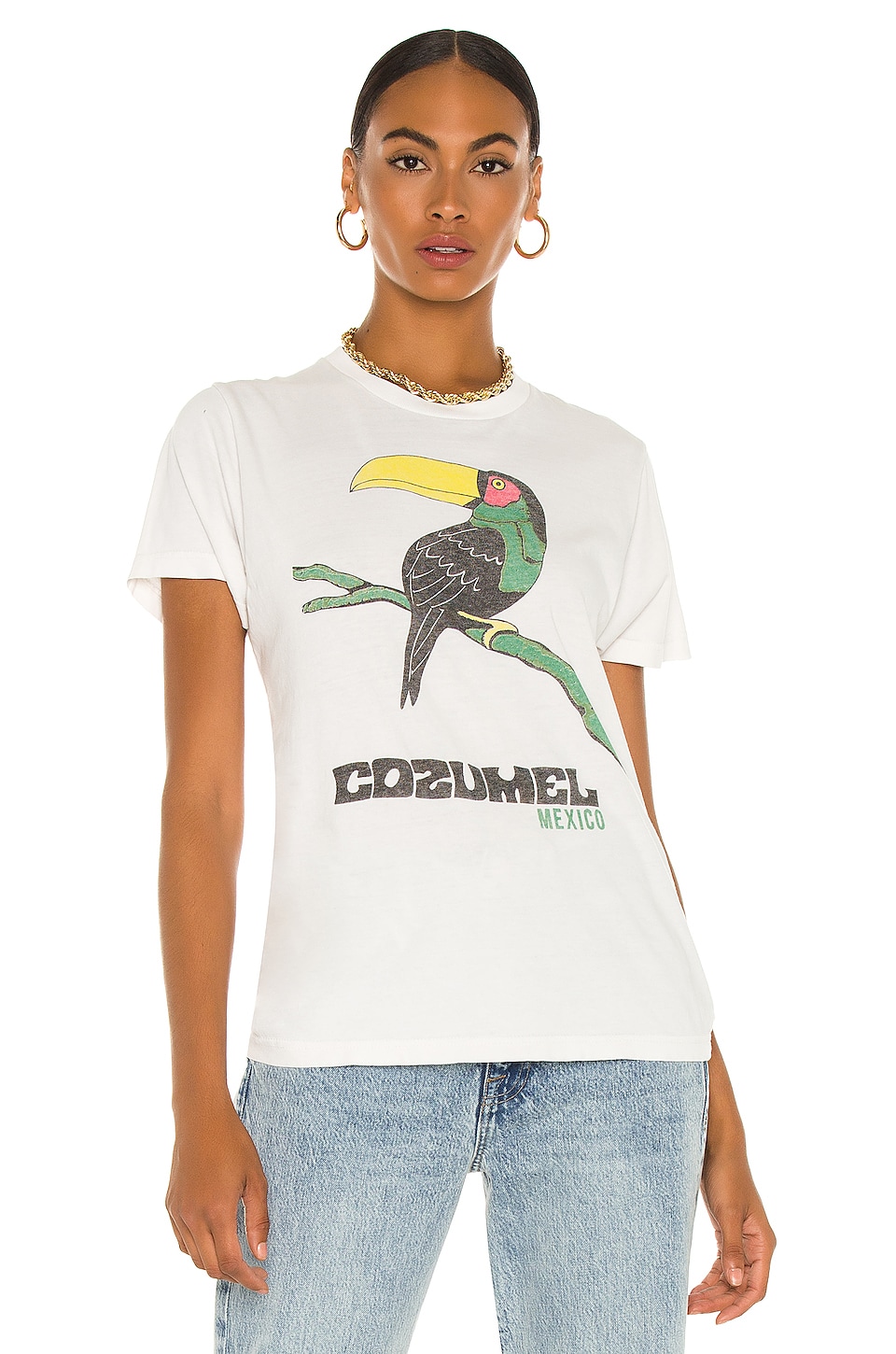 SIXTHREESEVEN Vintage Graphic Tee in Cozumel