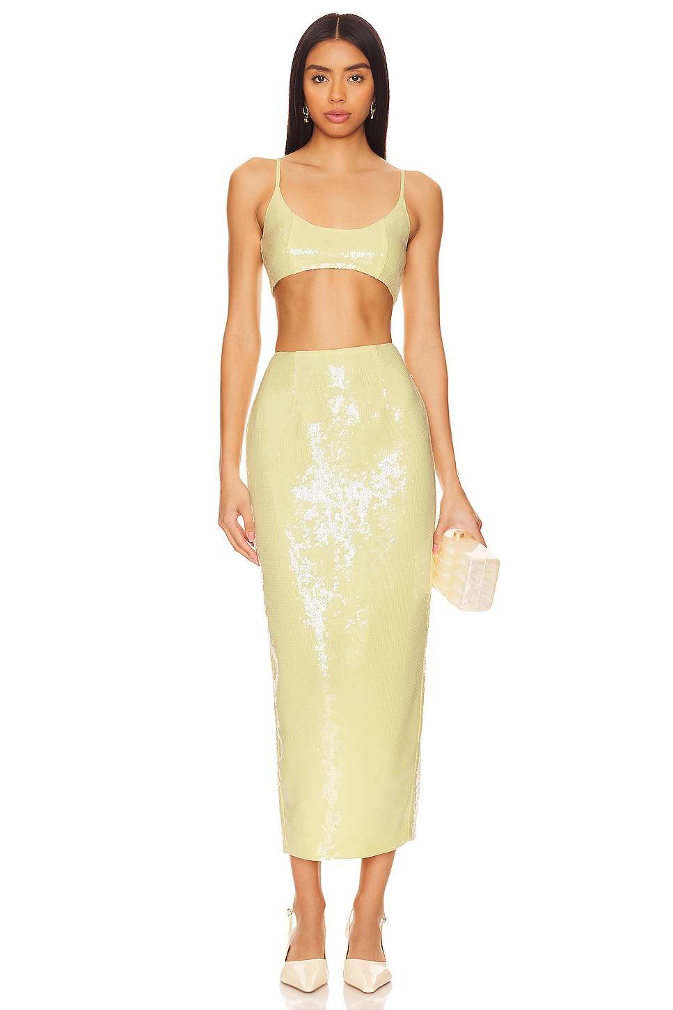 SAU LEE Oksana Set in Popcorn Yellow | REVOLVE