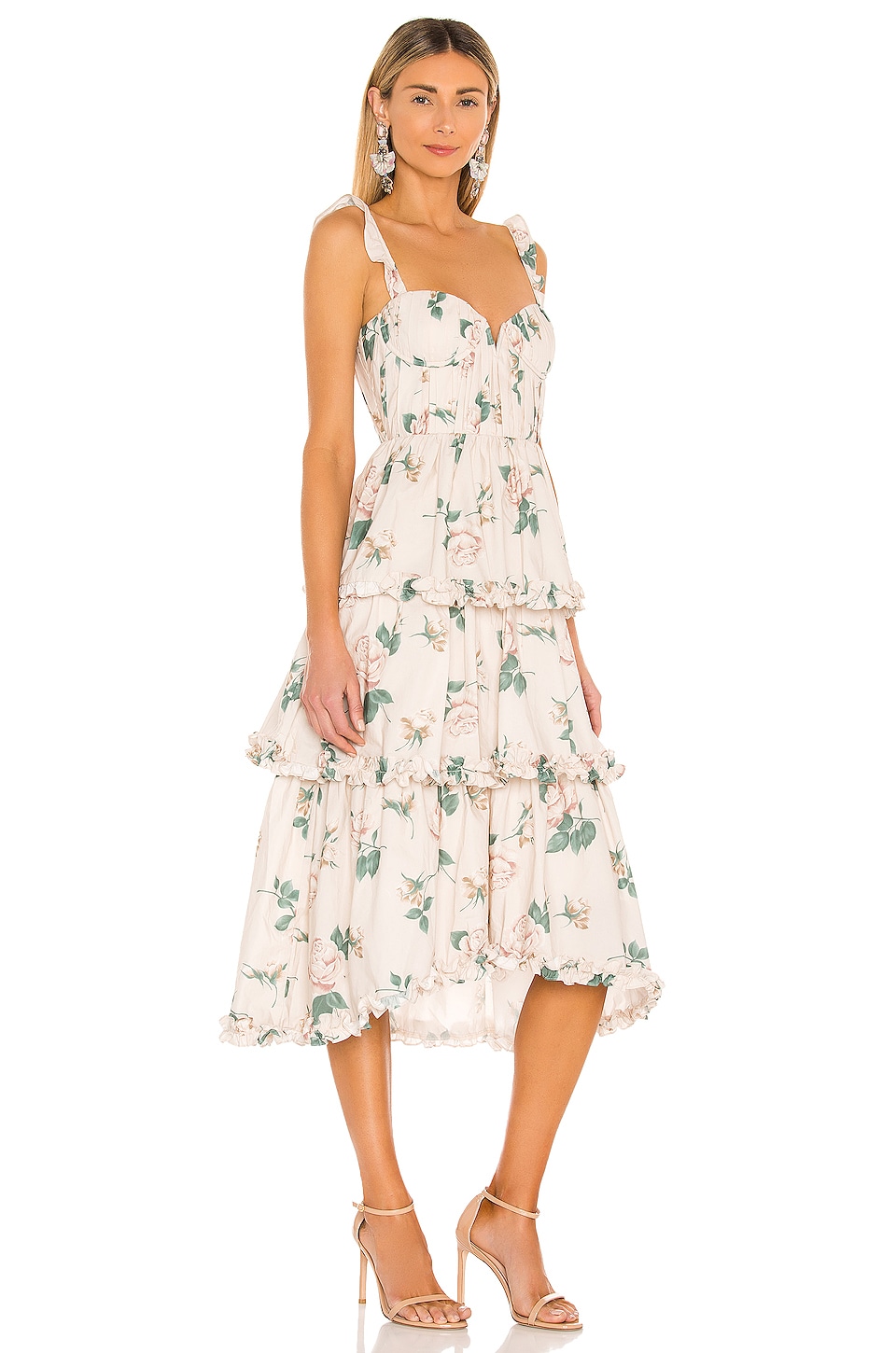 SAU LEE Peyton Dress in Powder Pink