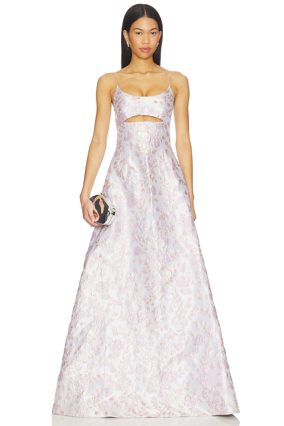 SAU LEE Jacinda Gown in Lilac Ash | REVOLVE
