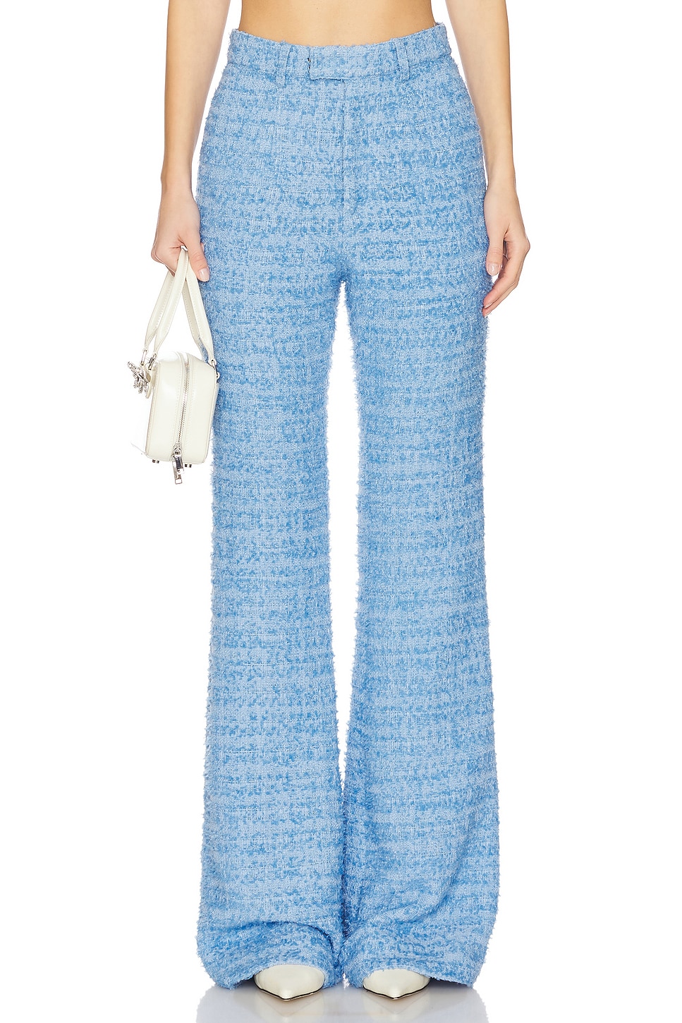 SAU LEE Asha Tweed Pant in Cornflower Blue | REVOLVE