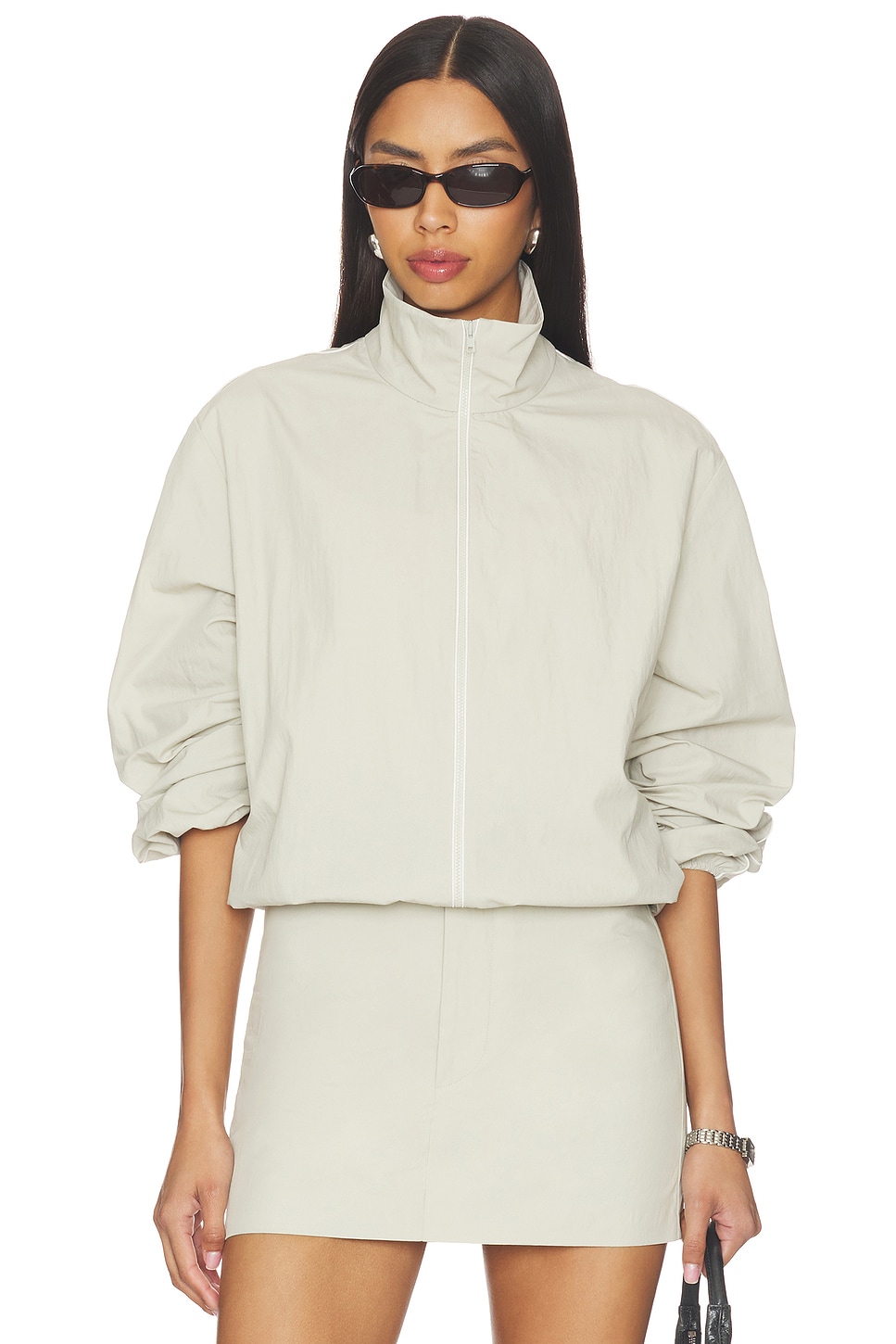 Still Here Practice Zip Jacket in Stone | REVOLVE