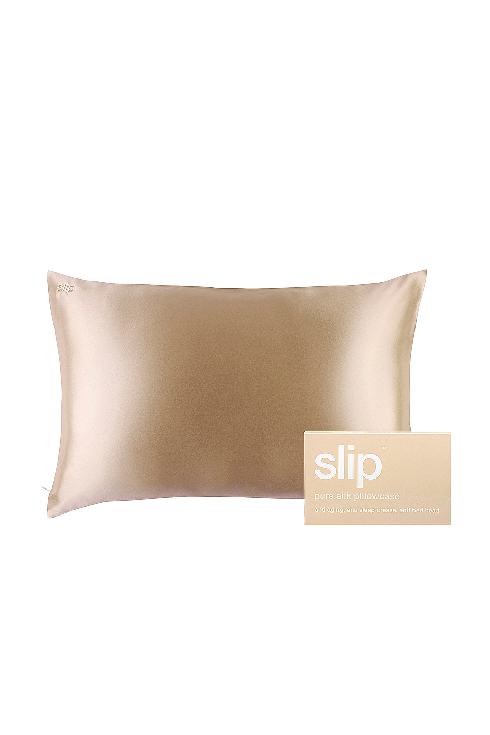 Shop Slip Queen/standard Pure Silk Pillowcase In Caramel