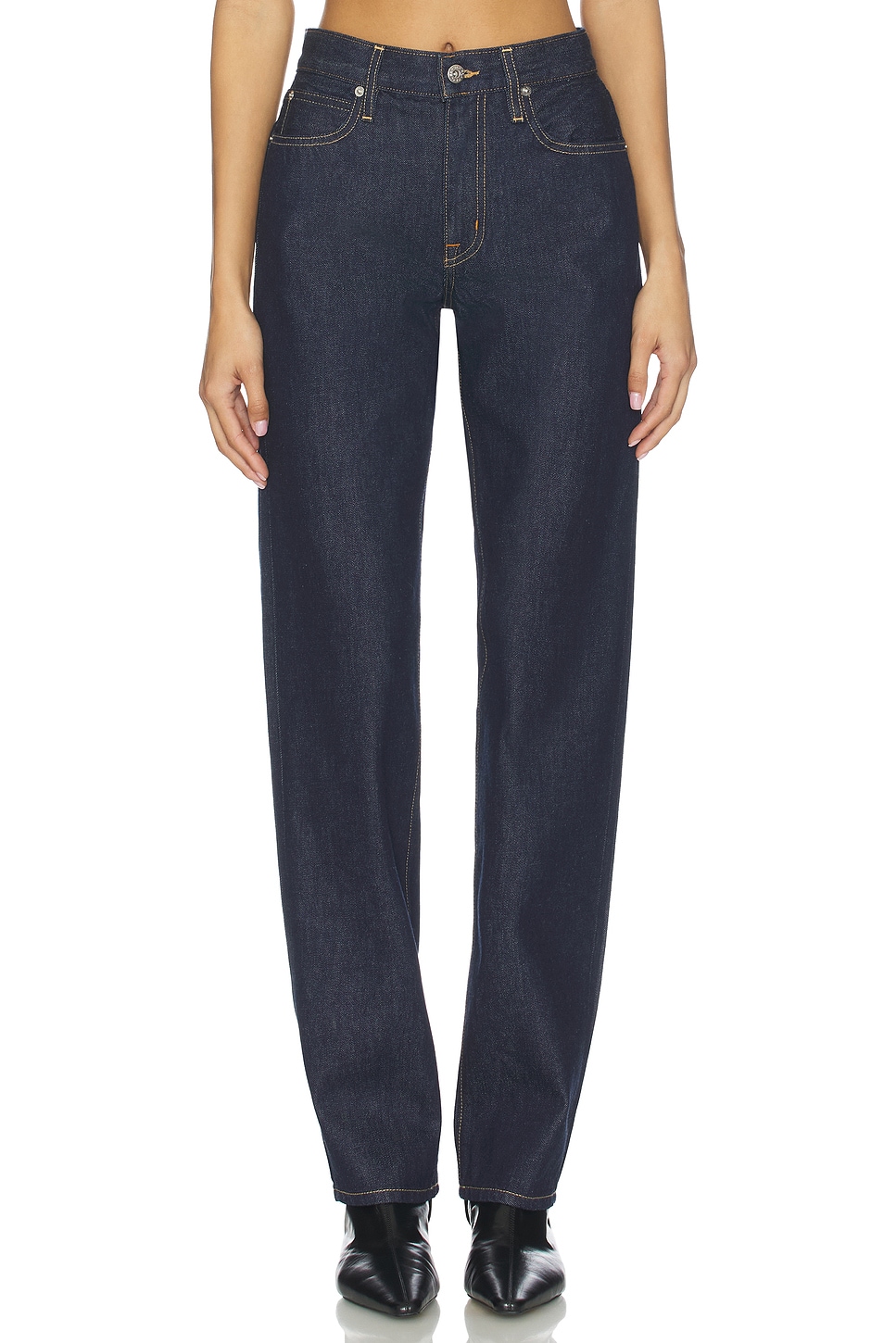 SLVRLAKE Pheonix Relaxed Straight Jeans in Midnight Mile | REVOLVE