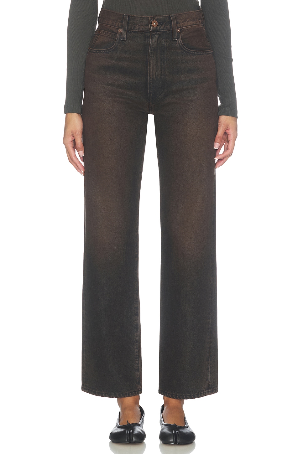 SLVRLAKE London Straight Leg Jean