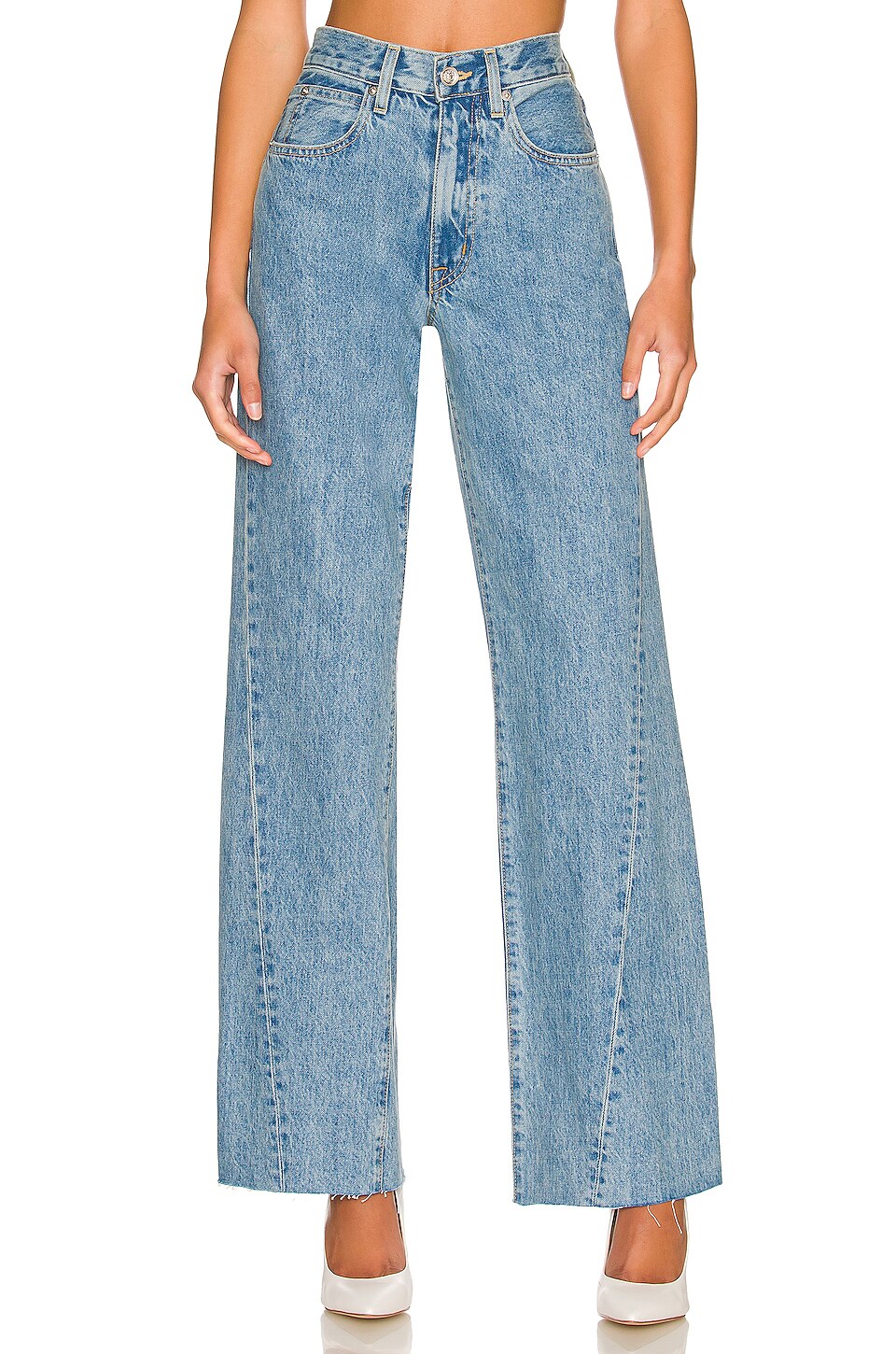 SLVRLAKE Grace Twisted Seam Wide Leg in 