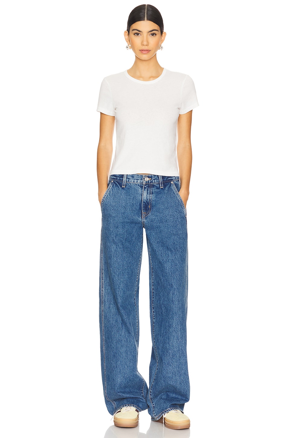 SLVRLAKE Baby Tee in Natural White | REVOLVE