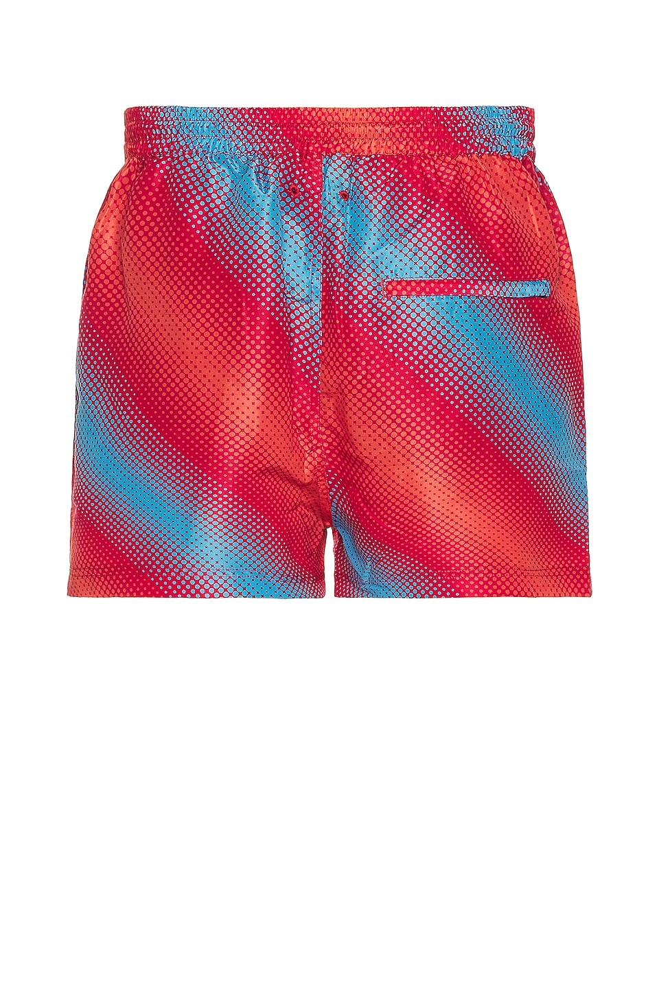 Solid & Striped The Classic Swim Shorts in Berry & Coral Orange