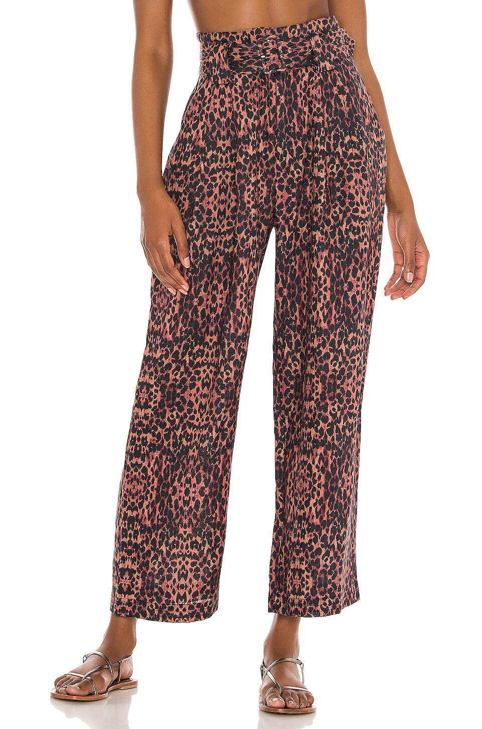 Solid & Striped Talia Pant In Leopard Print