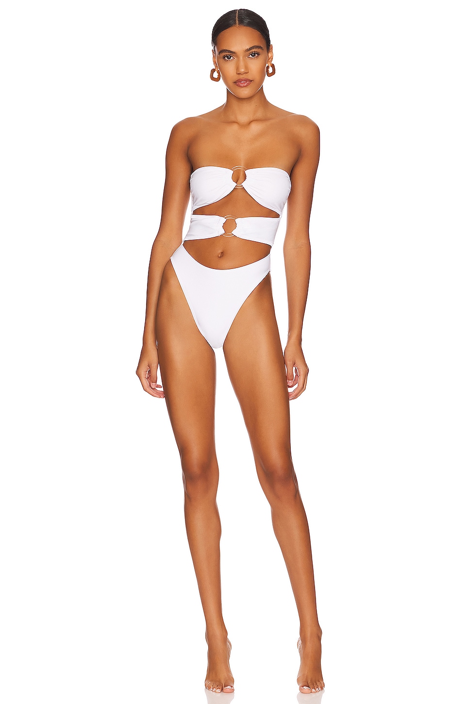 Solid & Striped The Ariana One Piece in Marshmallow