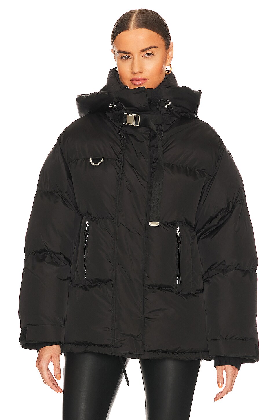 Shoreditch Ski Club Willow Puffer in Black