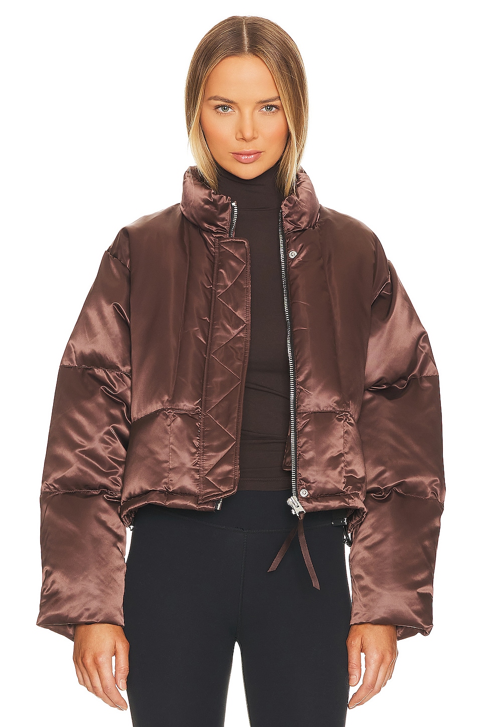 Shoreditch Ski Club Roux Puffer Jacket in Bitter Chocolate Brown | REVOLVE