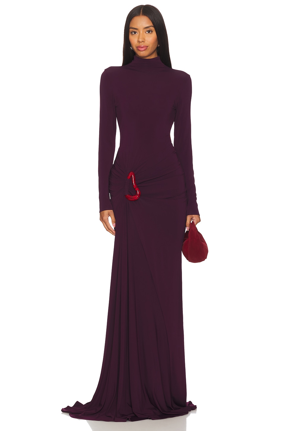 sana dress in burgundy silvia tcherassi SILVIA TCHERASSI Sana Dress in Burgundy | Canada