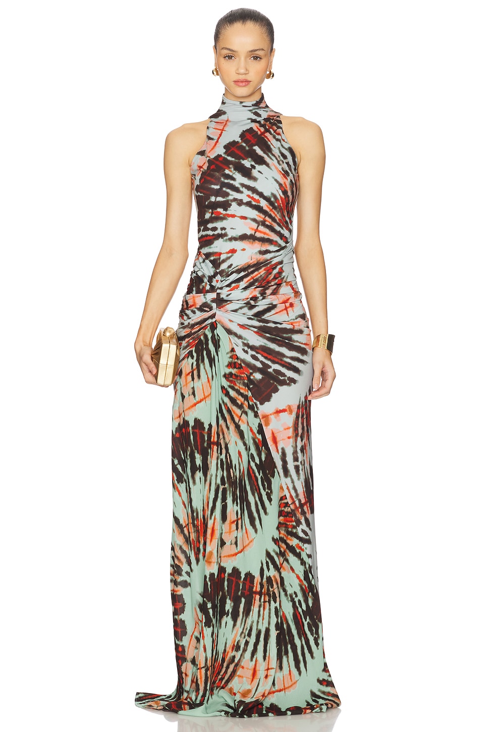 SILVIA TCHERASSI Frances Dress in Mint Tie Dye | REVOLVE