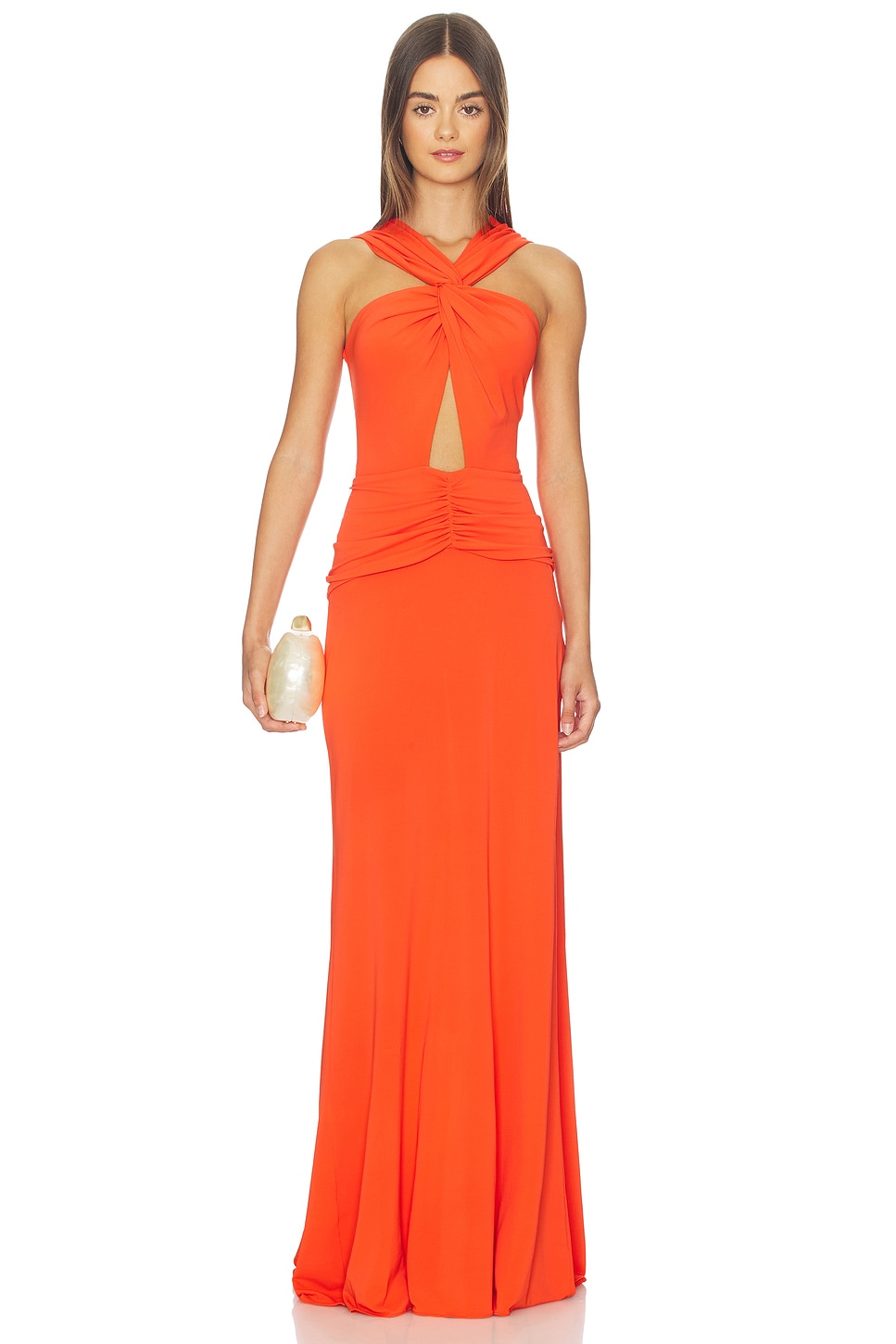silvia tcherassi orange dress Naga Dress