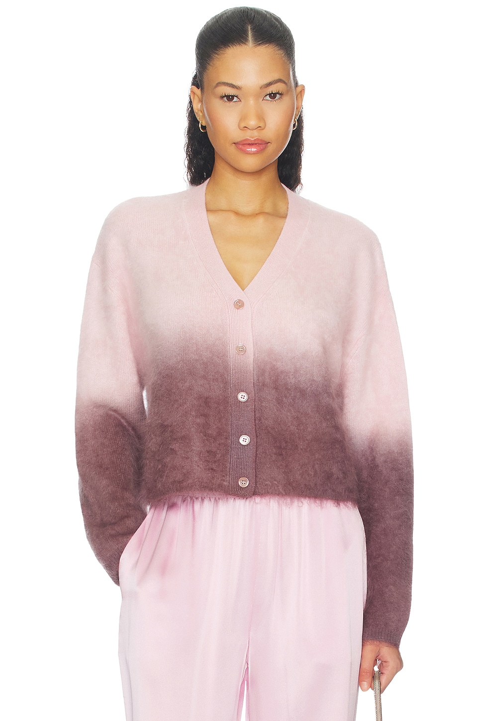 Jolie Cropped Ombre Crewneck Sweater - thumbnail 2