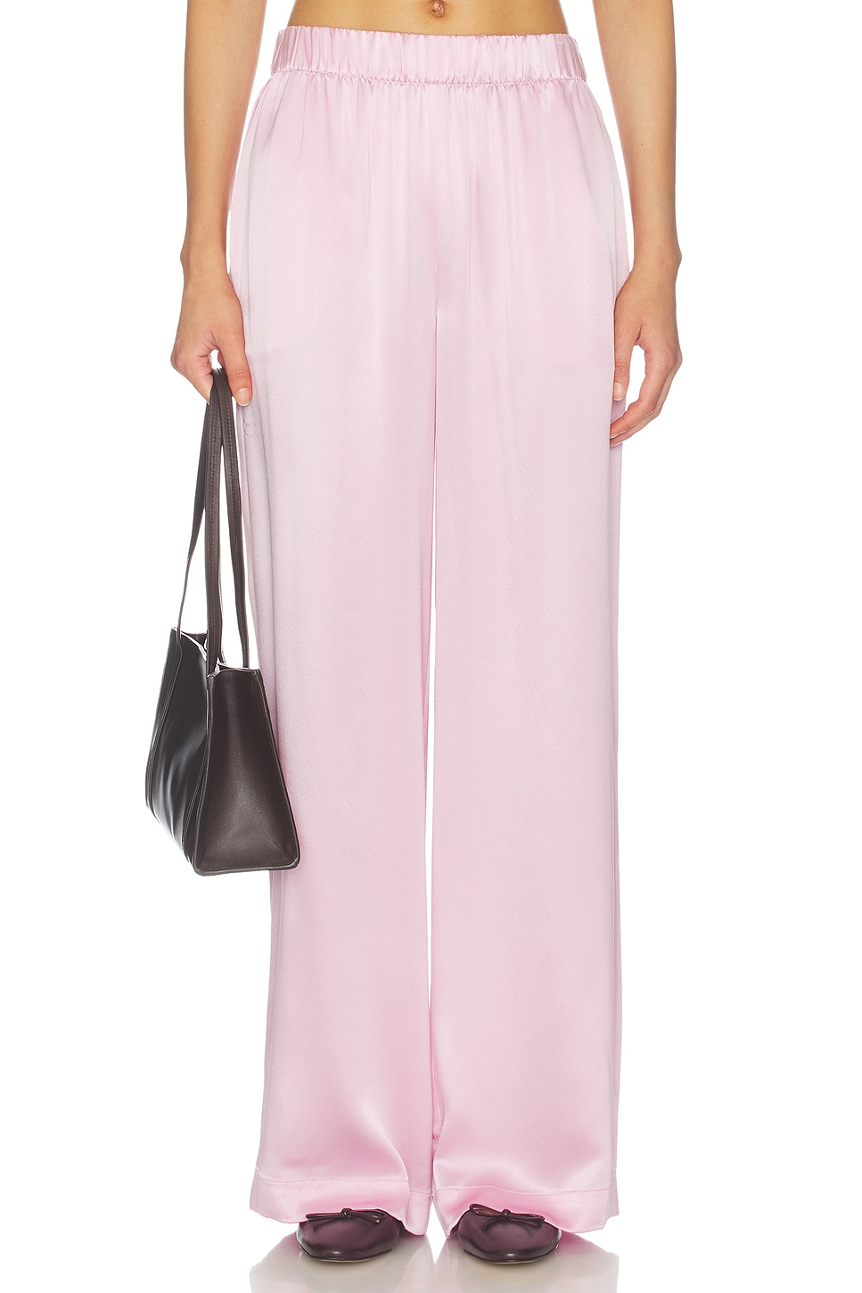 Brynn High Rise Pull On Wide Leg Pant