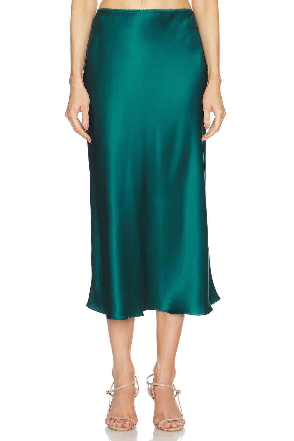 Sablyn Miranda B Scallop Trim Bias Cut Skirt