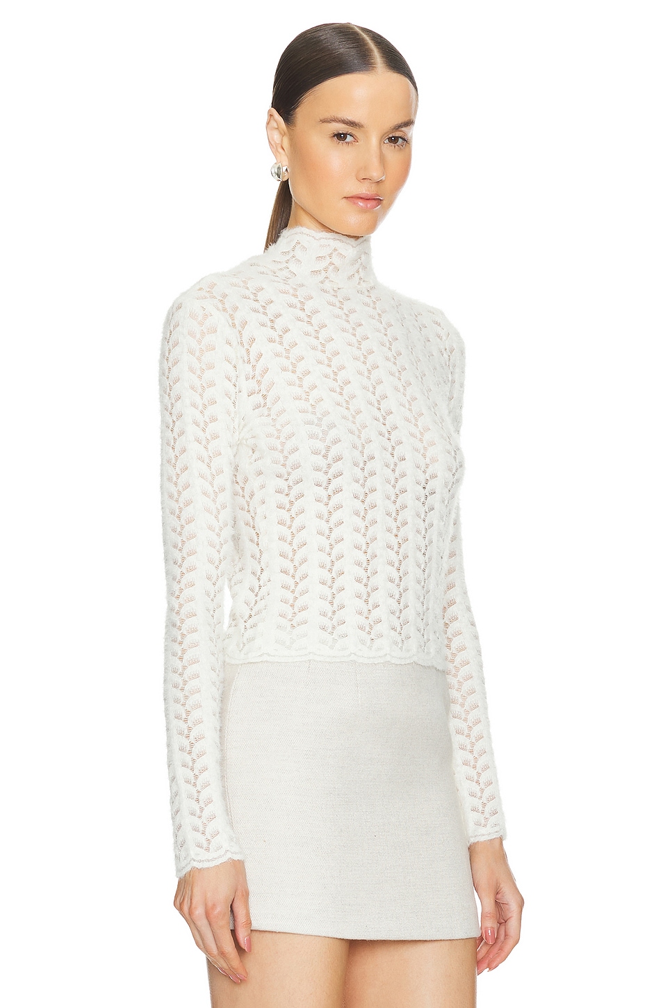 Sablyn Hailey B Cropped Mock Neck Top thumbnail