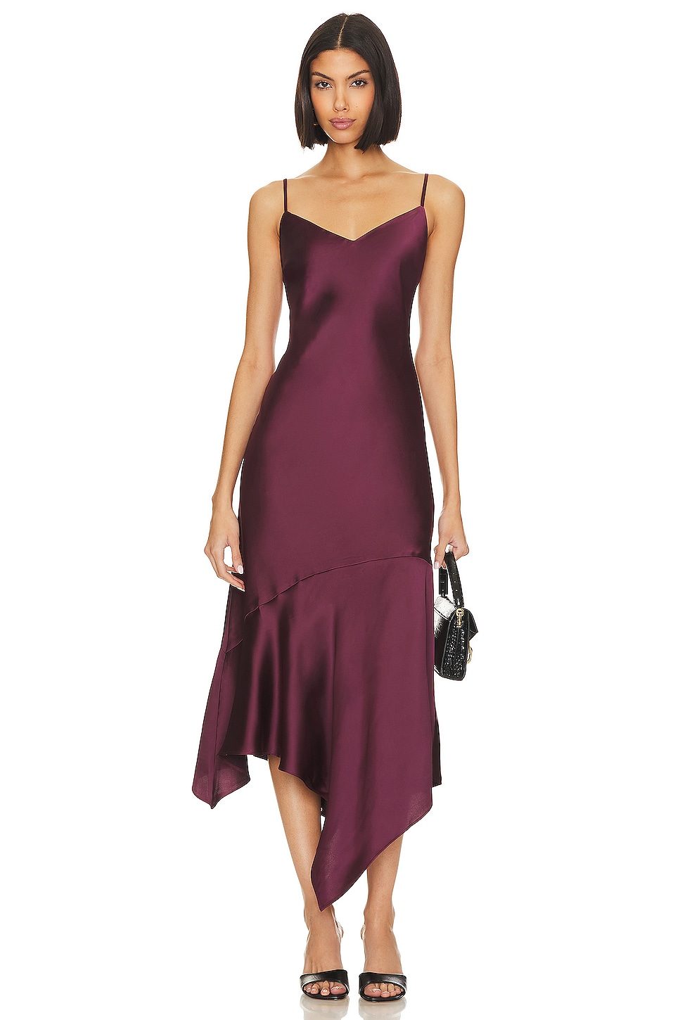 blue dress for baby girl Steve Madden Women's Aimee Short Sleeve Dress - Dark Fig
