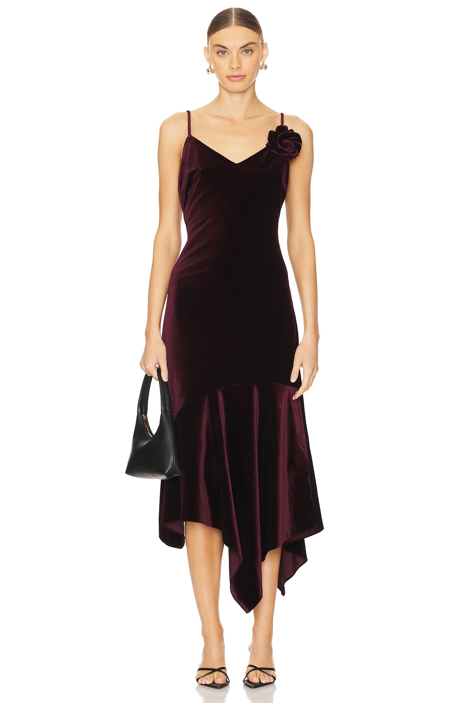 steve madden burgundy dress Solange Dress in Burgundy Tulle 3X