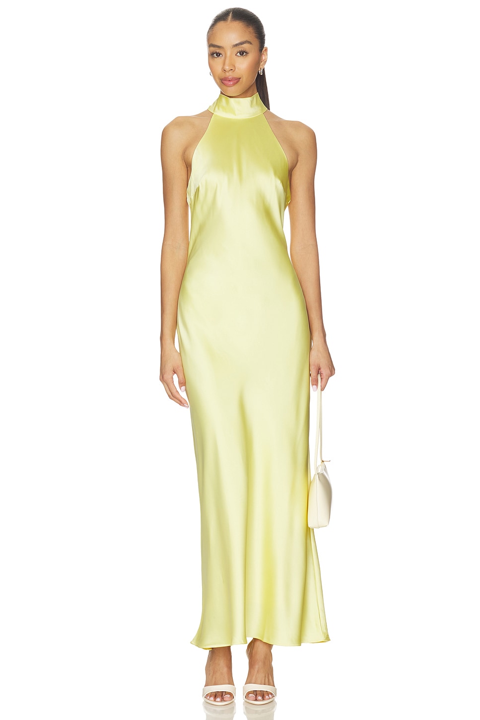 butter yellow halter dress revolve Lovers and Friends Maryalise Mini Dress in Butter Yellow