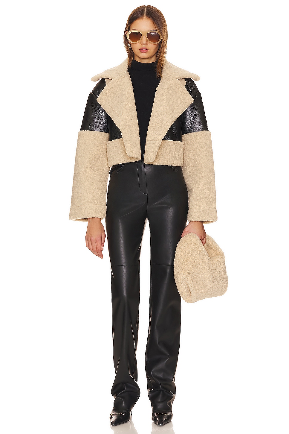 Alaina Faux Leather Coat