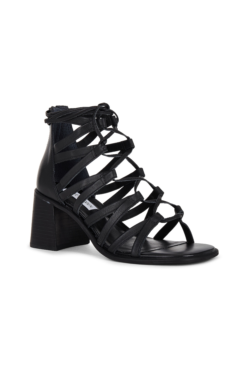 Steve Madden Cherri Sandal in Black Leather