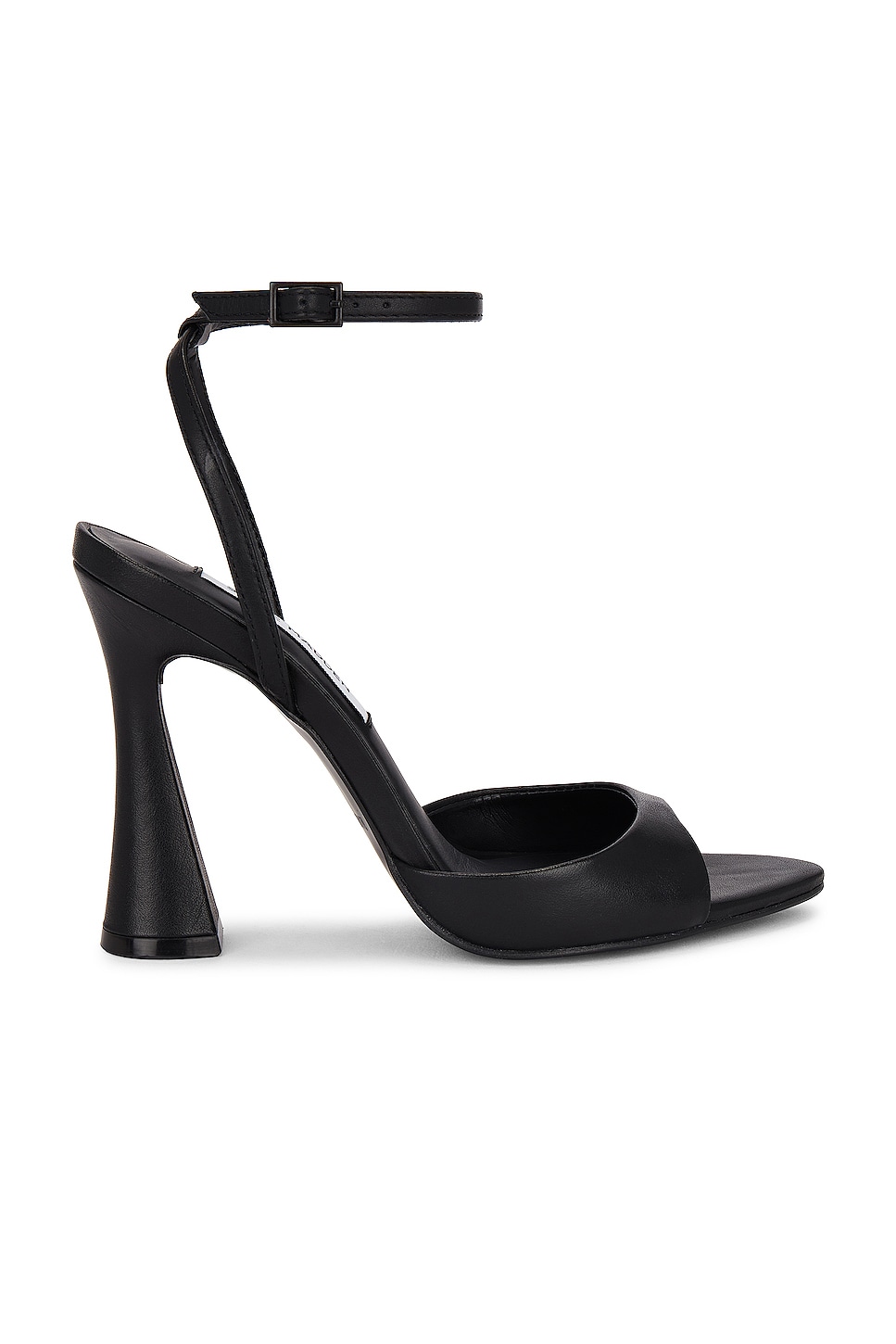 Steve Madden Beki Heel in Black Leather | REVOLVE