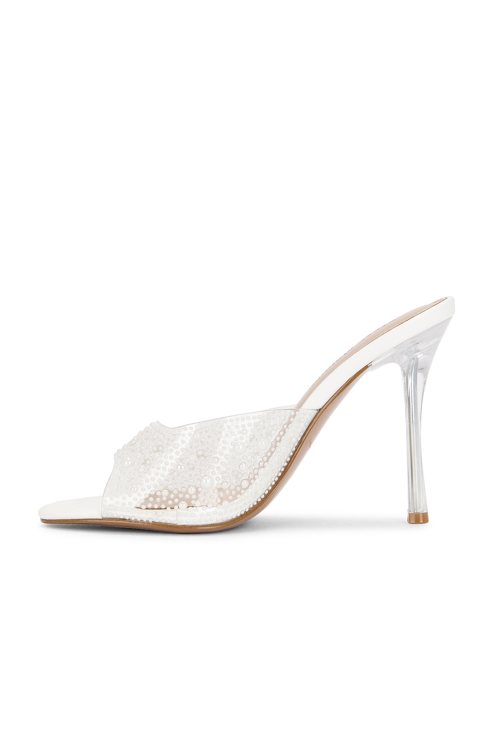 Steve Madden Peach Pearl Mule in Clear | REVOLVE