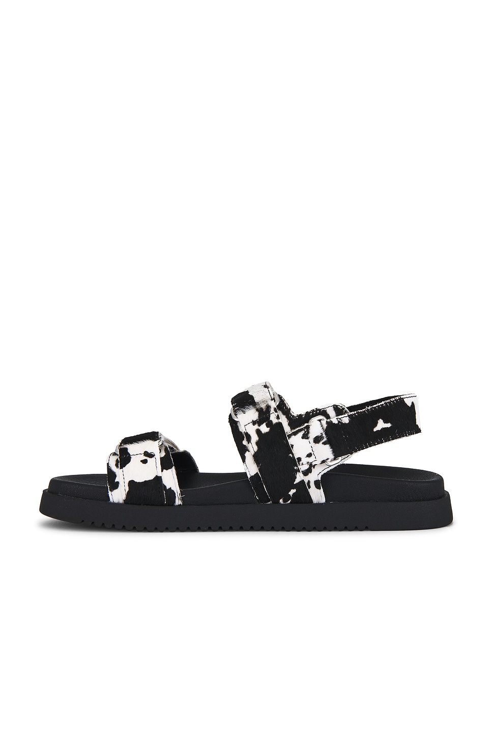 関税なし♪【Steve Madden】Mona Cow★ サンダル MONA Black Cow Print Flatform Women's Sandal – Steve Madden