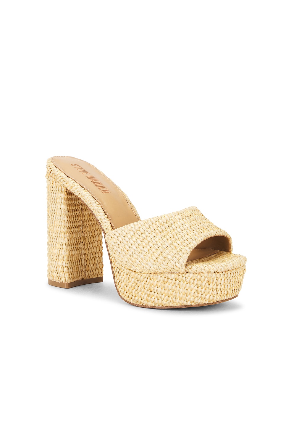 Steve Madden Joel Sandal in Natural Raffia | REVOLVE