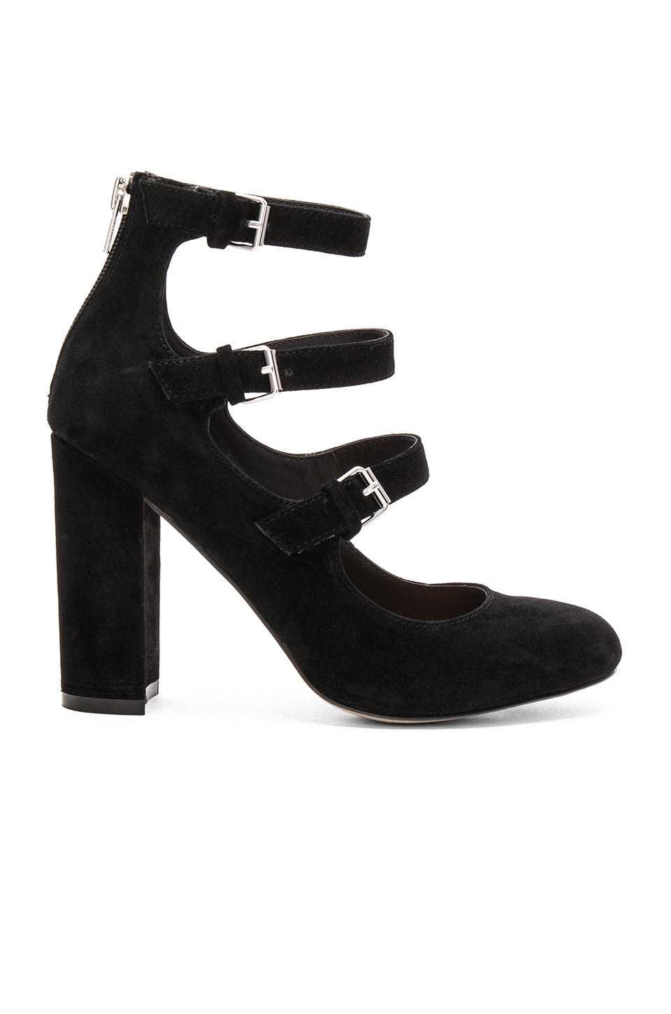 Steve Madden Veruca Heel in Black Suede | REVOLVE