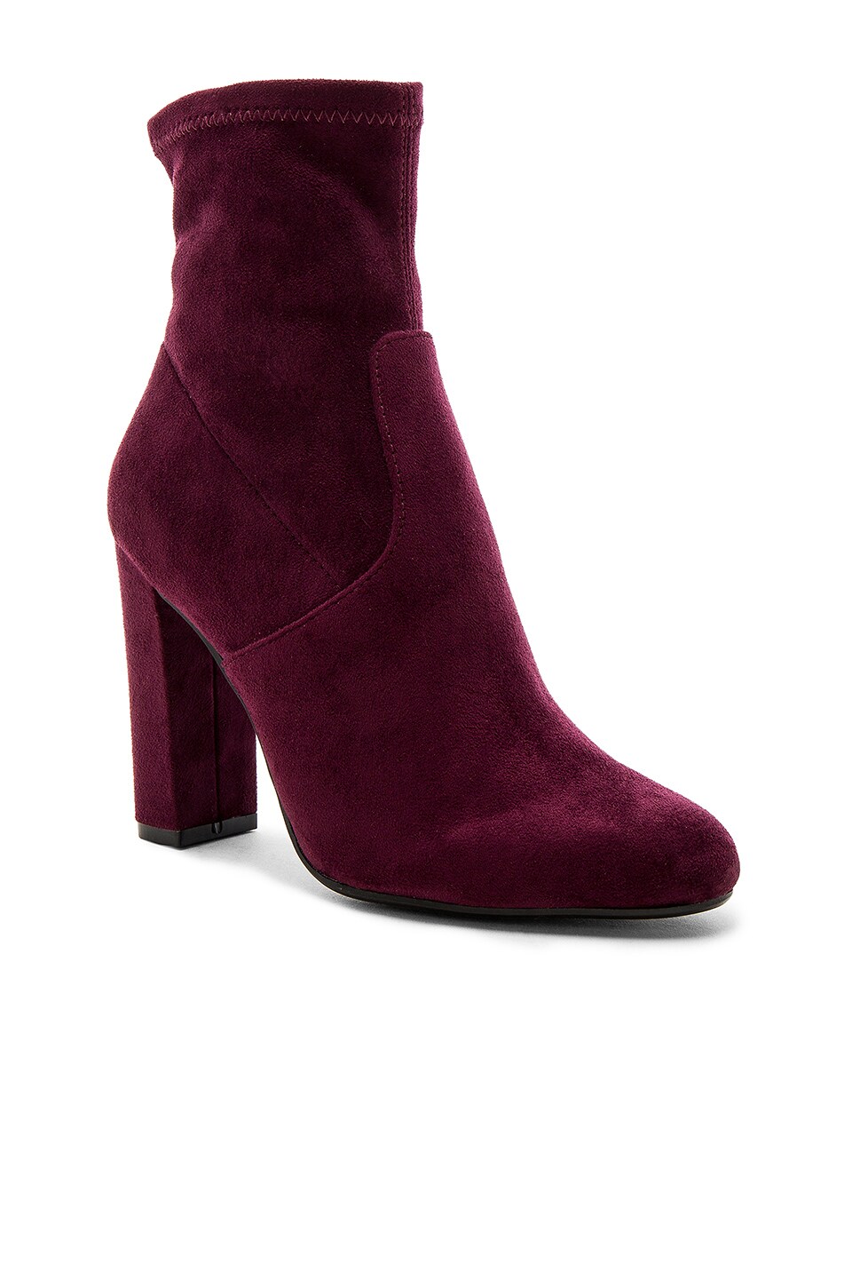 Steve Madden Editt Bootie in Burgundy Velvet