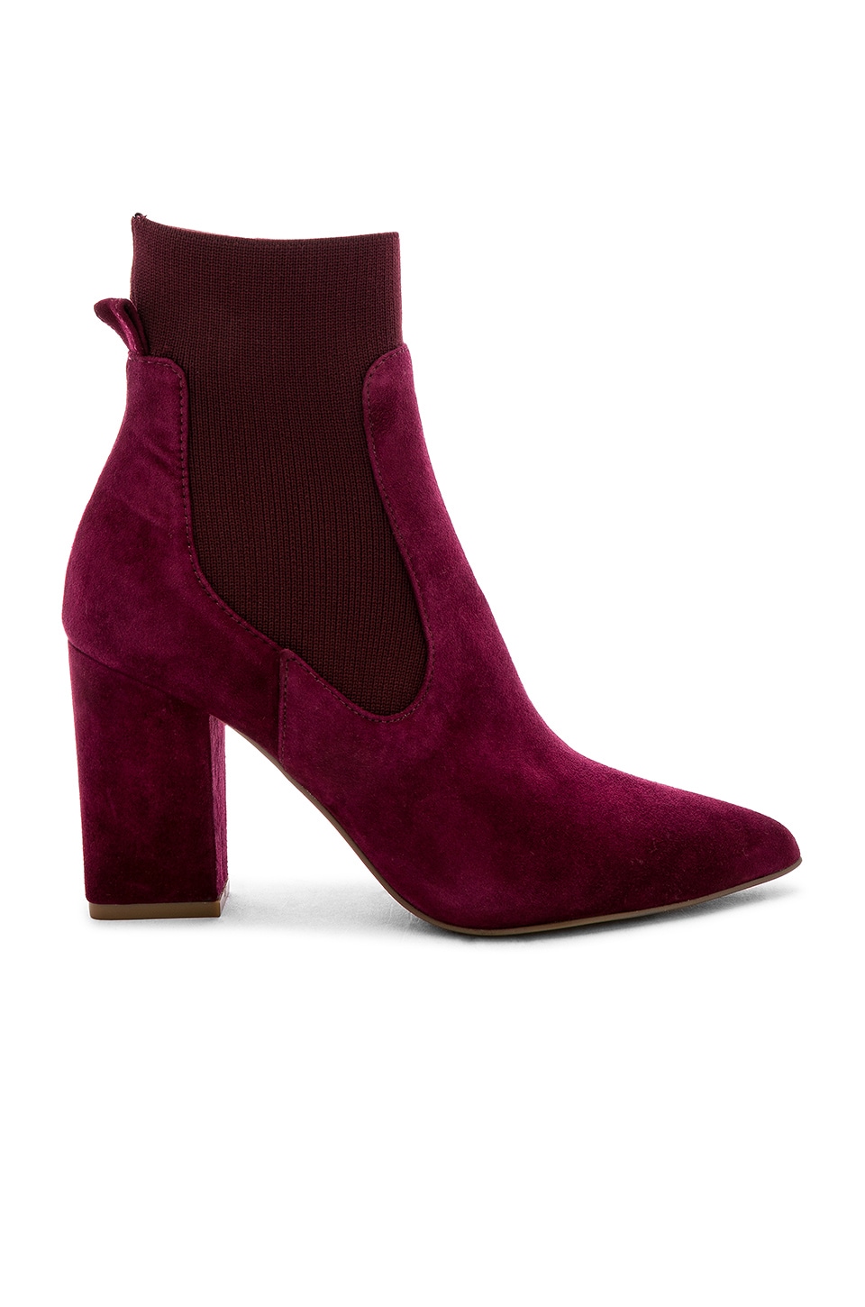 womens burgundy suede booties