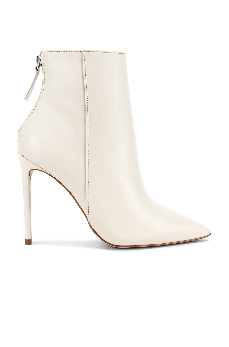 white leather booties steve madden