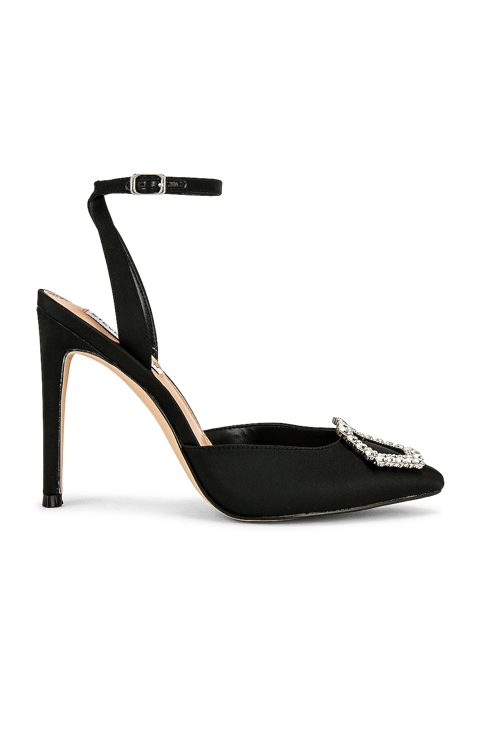 Steve Madden Women's Amory Pump - Pointed Toe Stiletto Heel With Ankle Strap & Jewel Buckle - View #2